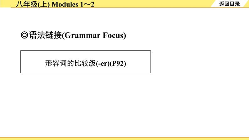 外研中考英语 08. 第一部分 八年级(上) Modules 1～2 PPT课件第1页