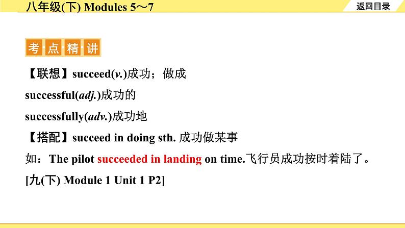 外研中考英语 15. 第一部分 八年级(下) Modules 5～7 PPT课件第4页