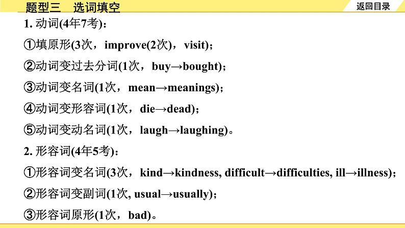 外研中考英语 43. 第三部分 题型三 选词填空 PPT课件03