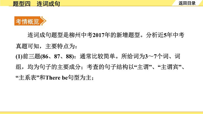 外研中考英语 44. 第三部分 题型四 连词成句 PPT课件第2页