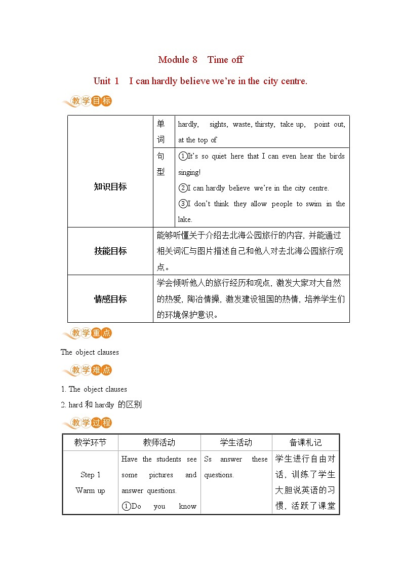 初中英语外研版八年级下册——Module 8 Unit 1【课件+教案】01