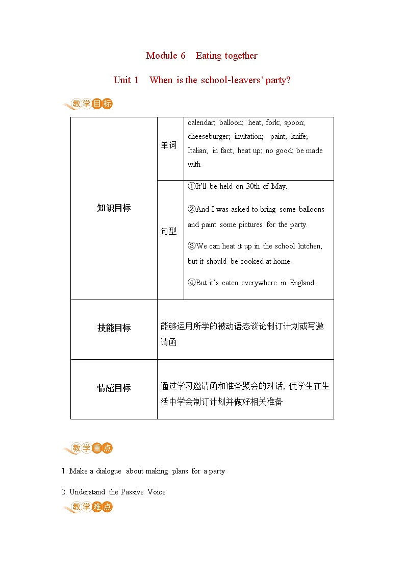 初中英语外研版九年级下册——Module 6 Unit 1【课件+教案】01