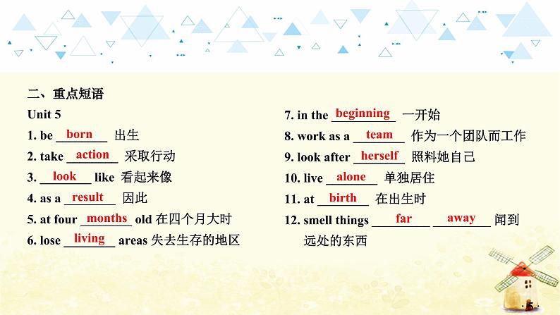 教材知识梳理—八年级上册 Units 5~6第6页