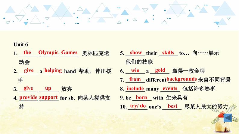 教材知识梳理—八年级下册 Units 5~6第7页