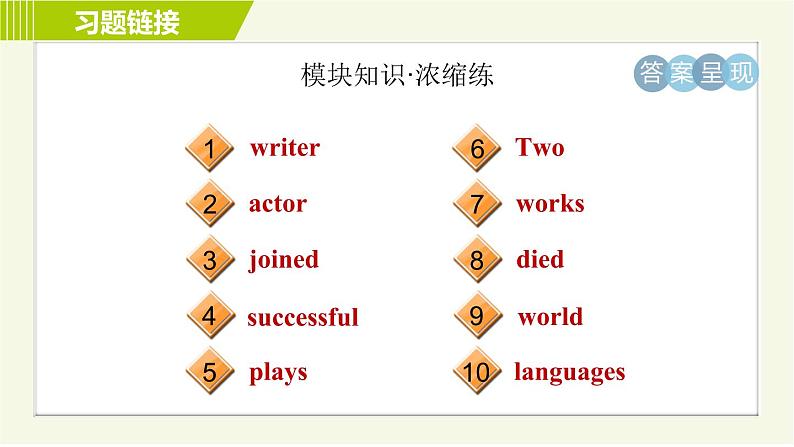 外研版七年级下册英语 Module9 Period 5   Unit 3 A 习题课件第3页