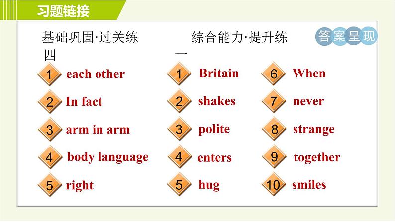 外研版七年级下册英语 Module11 Period 4 Unit 2 B 习题课件第3页