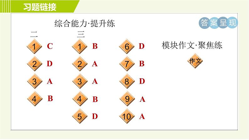 外研版七年级下册英语 Module11 Period 4 Unit 2 B 习题课件第4页