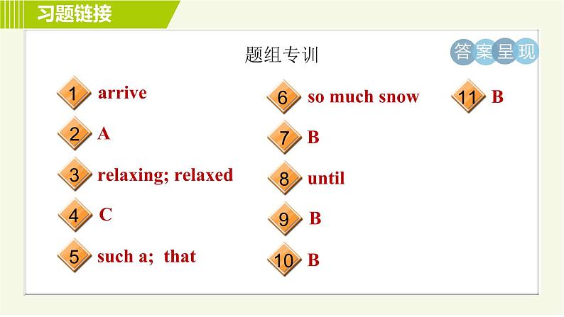 外研版七年级下册英语 Module10  习题课件03