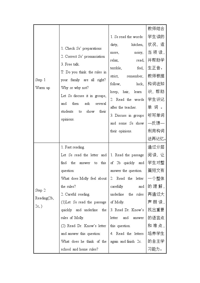 人教初中英语七年级下册——Unit 4 Section B (2a—Self Check)教案第2页