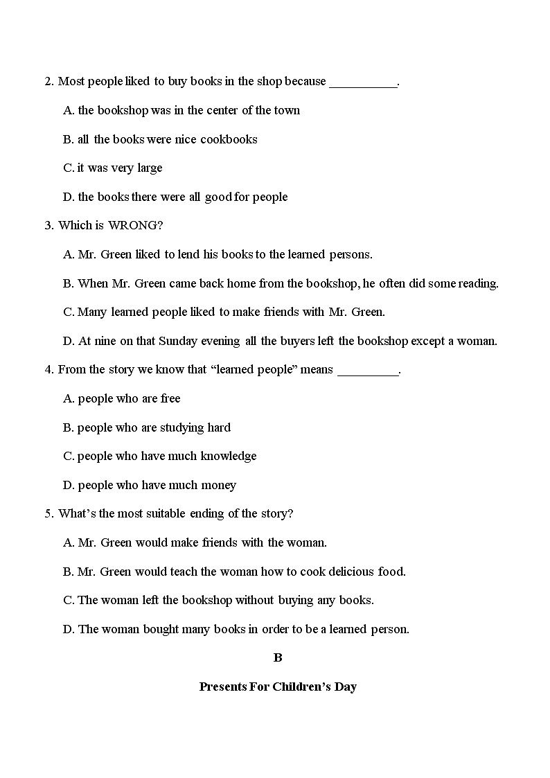 河南省郸城县第二实验中学2021-2022学年八年级下学期开学第二次寒假大预习检测英语试题02