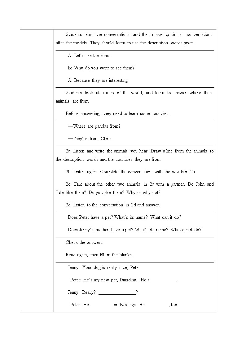 Unit 5 Section A  1a-2d课件+教案+练习+音频 人教版英语七年级下册02