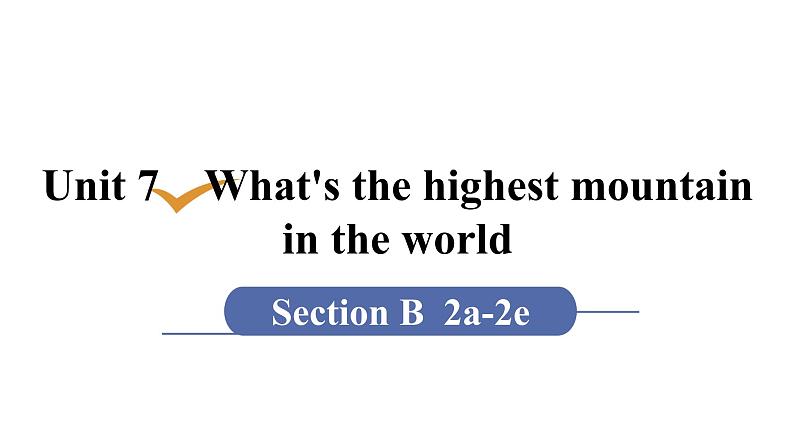 1第五课时　Section B (2a－2e)第1页