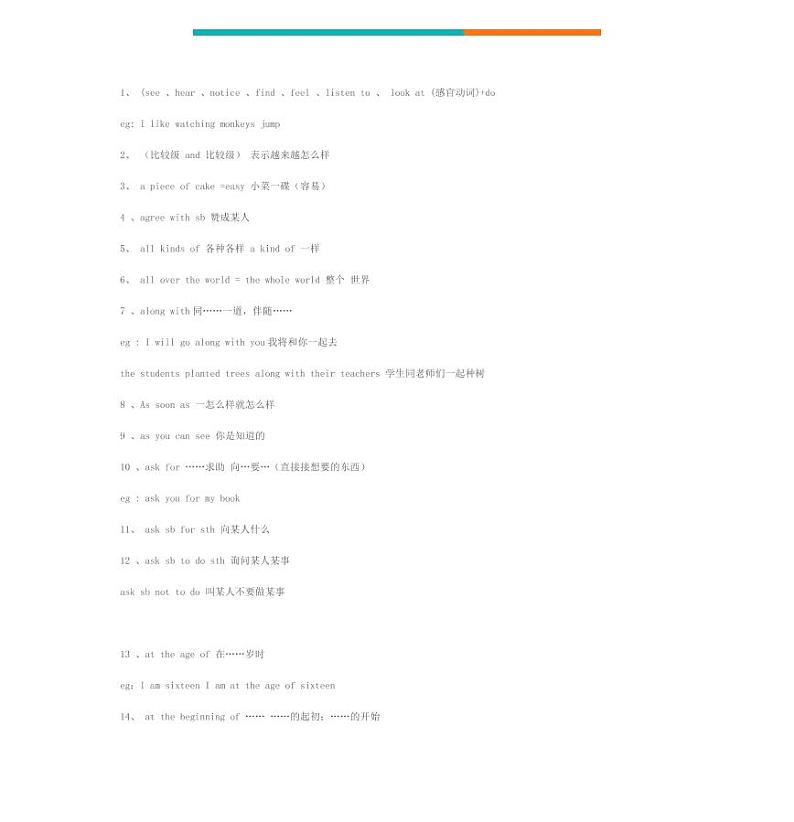 中考-初中英语语法大全PDF第1页
