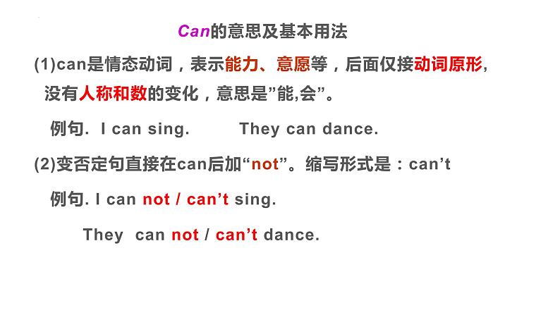 Unit1SectionA情态动词Can的用法课件-人教版英语七年级下册第3页