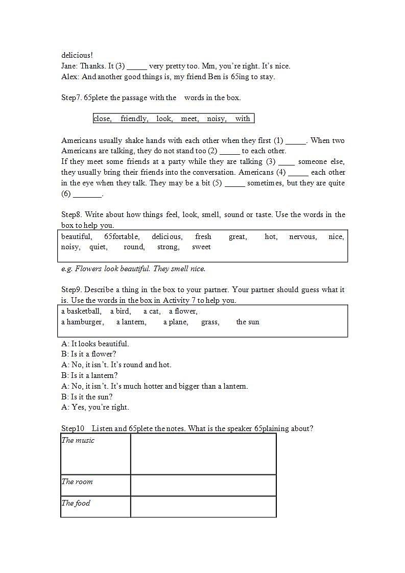 Unit 3--学案第3页