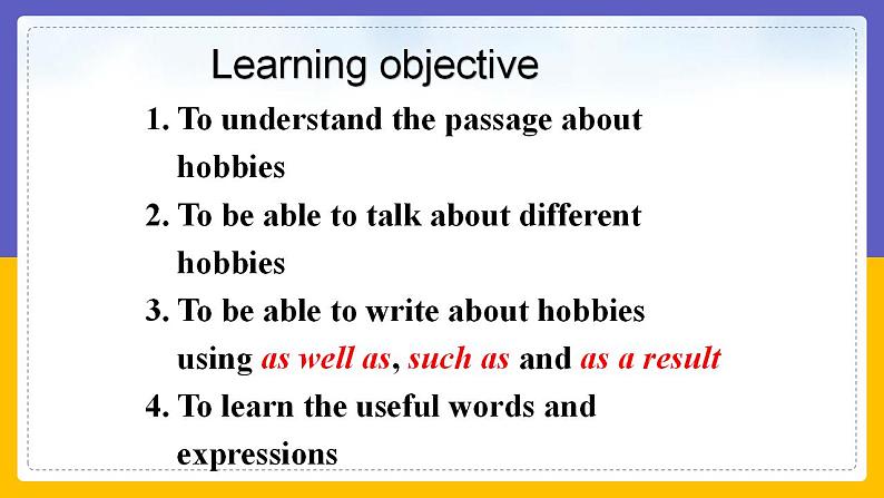 Module 6  Hobbies Unit 2（课件+教案+练习+学案）02