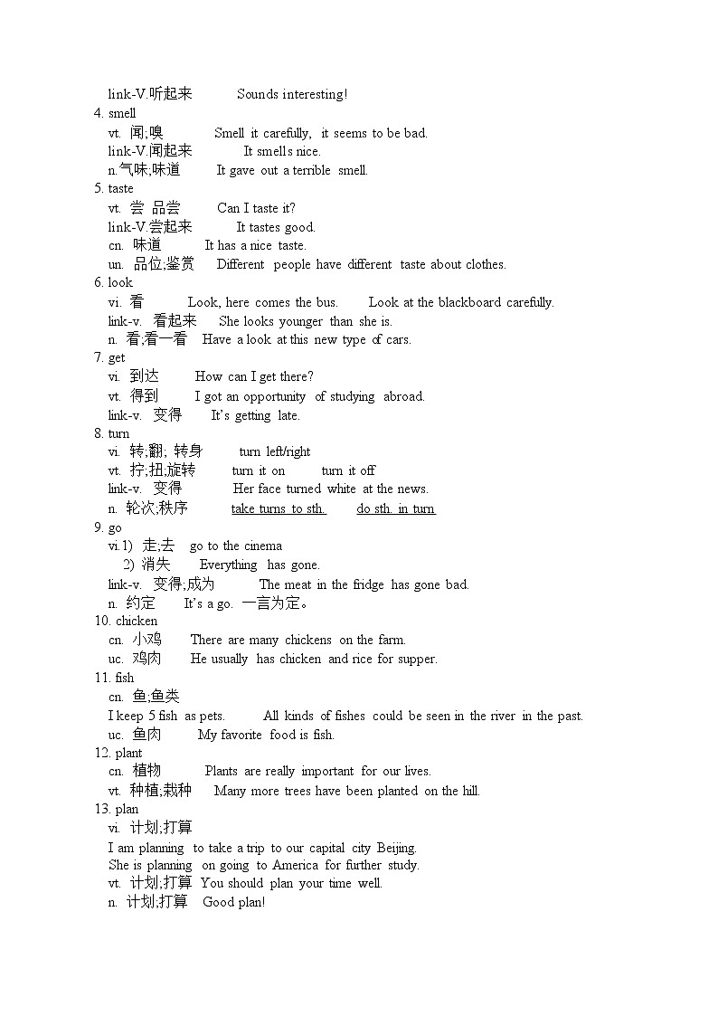 初中英语常考词汇第2页