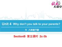 英语八年级下册Unit 4 Why don’t you talk to your parents?Section B示范课ppt课件