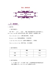 中考英语二轮复习专题讲与练： 指示、疑问代词（含详解）