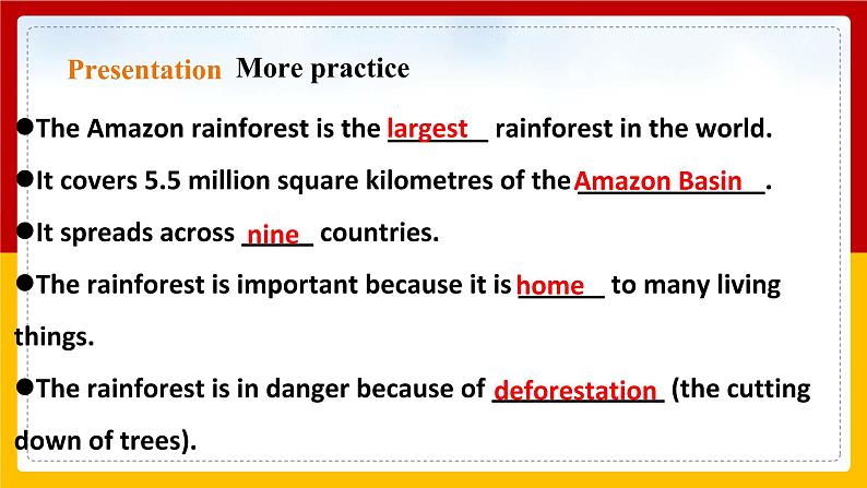 Unit 4 Save the trees Period 5 more practice & culture corner（课件+教案+学案+练习）08