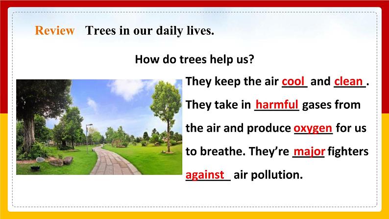 Unit 4 Save the trees Period 2 Reading II & Listening（课件+教案+学案+练习）02