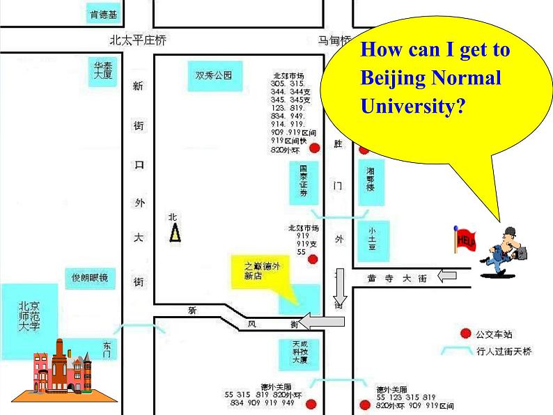 人教新目标七年级英语下册----Unit 8 Is there a post office near here_ SectionB(1a-2c)课件+ 音视频04