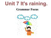 人教新目标七年级英语下册----]Unit7 It's raining. Section A（Grammar Focus)课件