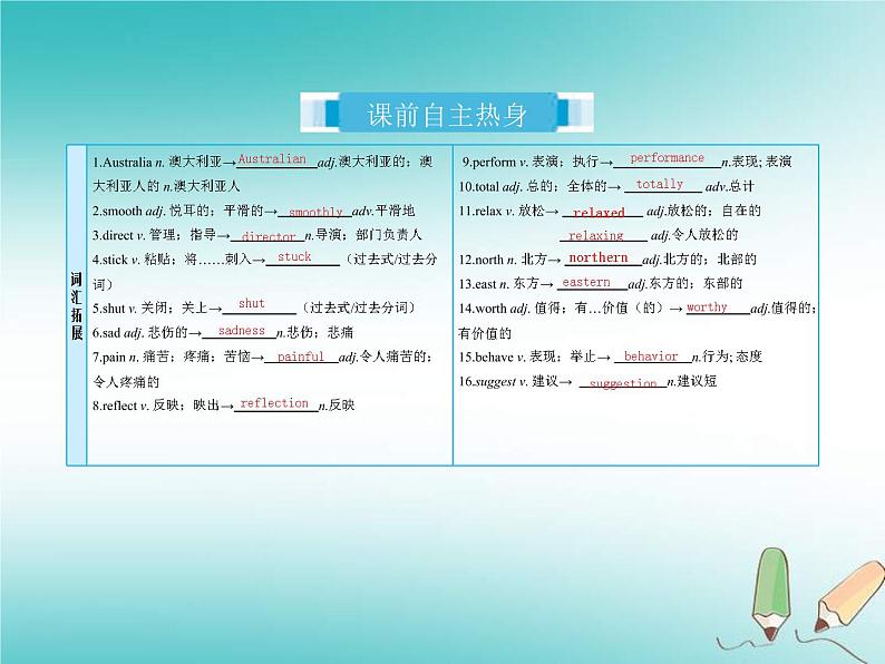 (人教新目标版)中考英语一轮复习课时20九全Units9_10课件(含答案)02