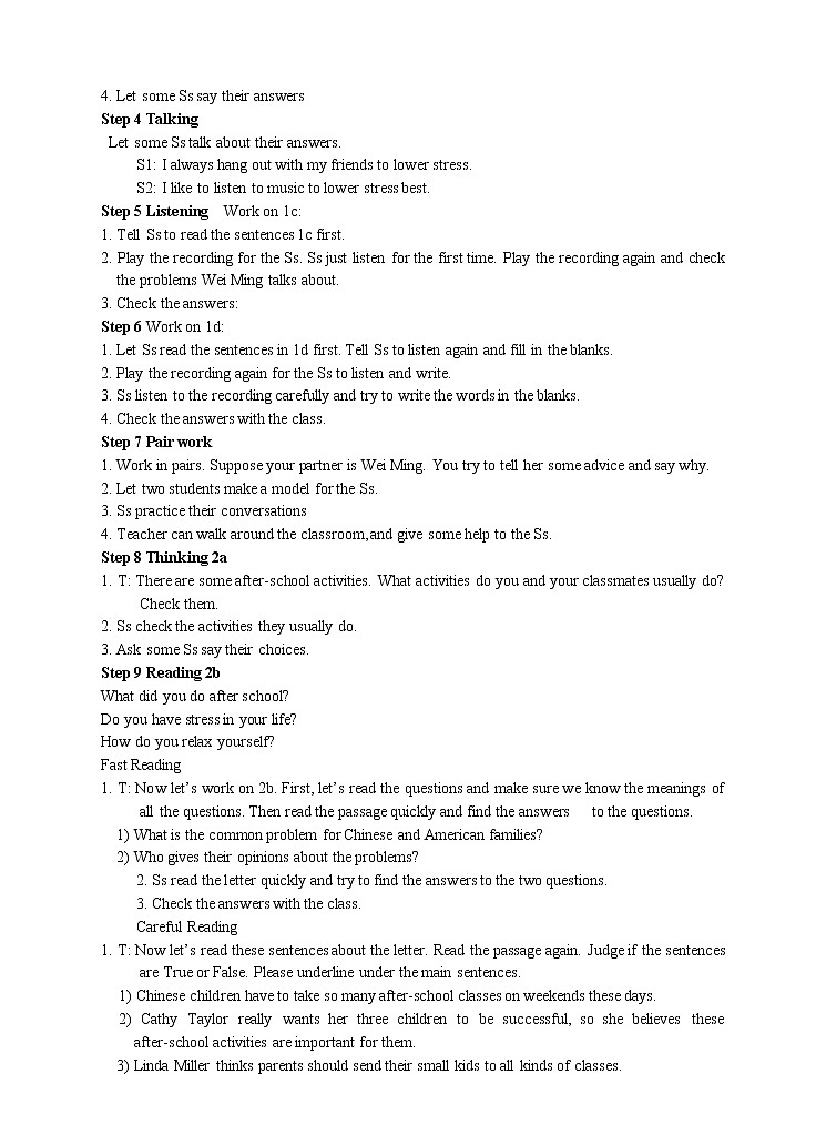 Unit 4 Why don’t you talk to your parents.Period 4(Section B 1a-2e)（课件+教案+练习+学案）02