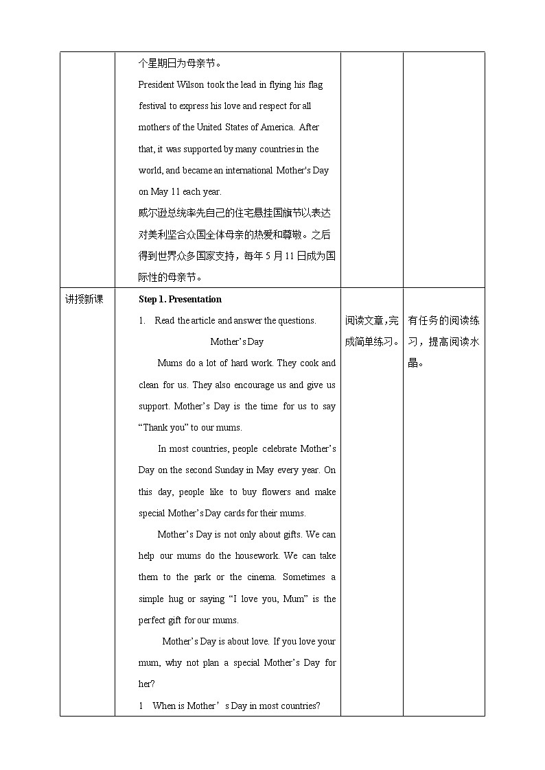 Unit 1 People around us Period 5 more practice & culture corner 教案第2页