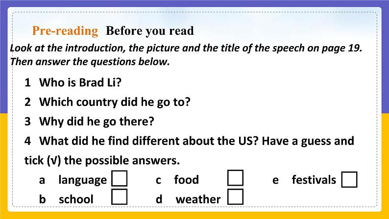 Unit 2 Culture shock Period 1 ReadingⅠ课件PPT08