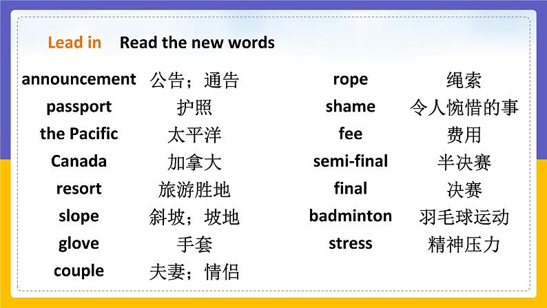 Unit 5 Sport Period 1 ReadingⅠ课件PPT05