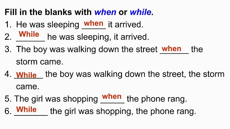 人教新目标八年级英语下册---Unit 5 What were you doing when the rainstorm came_ Section A (Grammar focus-4c)课件+视频07