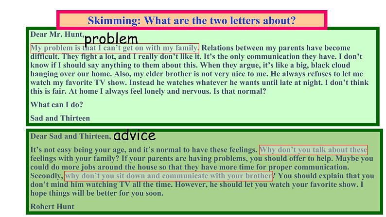 人教新目标八年级英语下册---Unit 4 Why don't you talk to your parents_ SectionA(3a-3c)Reading课件+音视频08