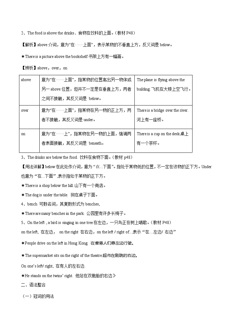 Unit 4 Grammar 学案 初中英语牛津译林版七年级下册（2022年）03