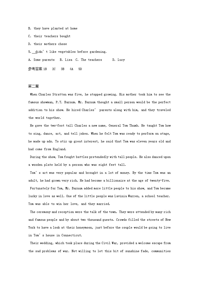 中考英语二轮专题复习阅读理解优编题01（含答案）第2页