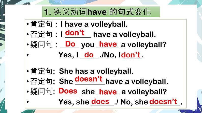 2021-2022学年人教版七年级英语上册Unit 5 Section A Grammar Focus 语法教学课件第6页