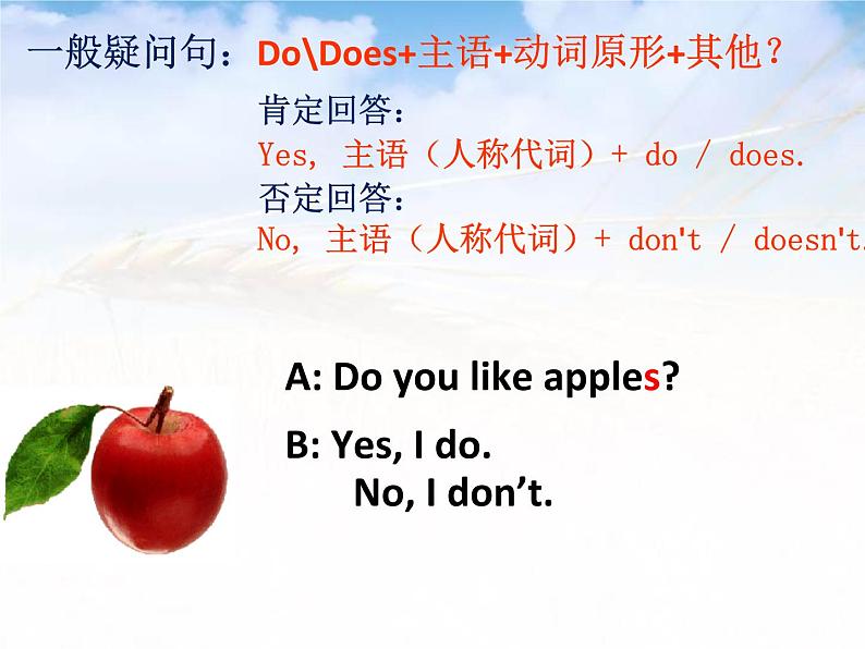 人教版七年级英语上册Unit 6 Do you like bananas_Section A Grammar Focus-3c课件（共有PPT32张）03