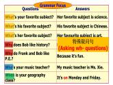 Unit 9 My favorite subject is science.Section A Grammar Focus-3c课件 (共15张PPT)