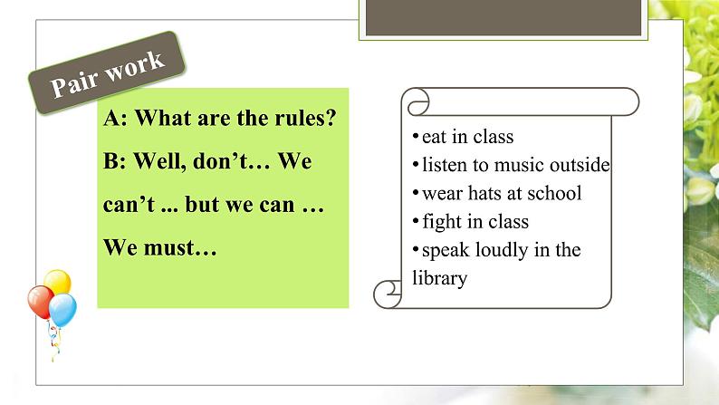 03 教学课件_Unit 4 Don 't eat in class_Section A 3c-grammar focus 同步课件1第5页