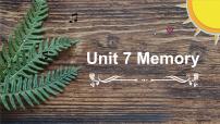 2020-2021学年Unit  7  Memory图片课件ppt