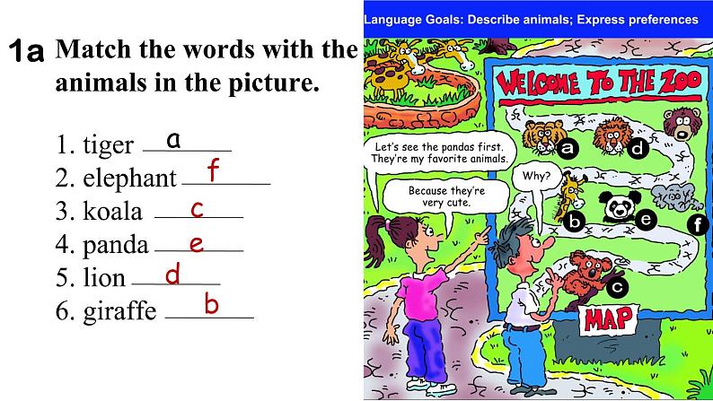 人教新目标七下英语---Unit 5 Why do you like pandas section A 1a-2c 课件07