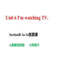 人教新目标七下英语---Unit 6 I’m watching TV.   SectionB (1a-1e ) 课件+ 音视频