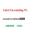 人教新目标七下英语---Unit 6 I’m watching TV.  SectionB 3a-selfcheck 写作课件+ 音视频