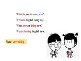 人教新目标七下英语---Unit 6 I'm watching TV. SectionA （1a-2c) 课件+ 音频