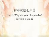 人教新目标七下英语---Unit 5 Why do you like pandas SectionB 2a-2c 课件+ 音视频