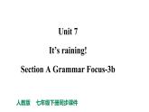 人教新目标七下英语---Unit 7 It's raining! Section A Grammar Focus-3b课件