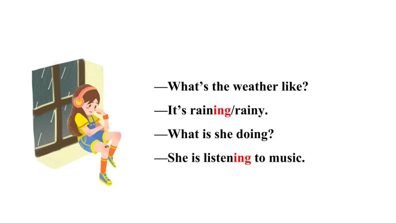 人教新目标七下英语---Unit 7 It's raining! Section A Grammar Focus-3b课件07