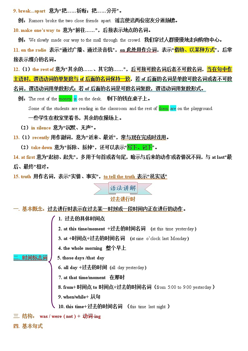 Unit 5（教师专用）-2021-2022学年八年级英语下册同步精品讲义（人教版）第3页
