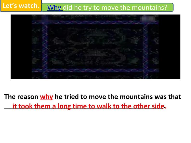 人教新目标八年级英语下册---Unit 6   An old man tried to move the mountains.Section A (1a-2c) 课件+音视频06